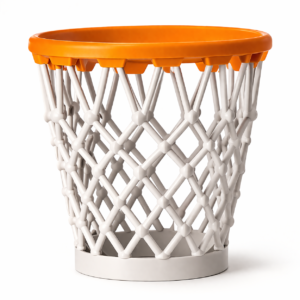Poubelle design “Filet de Basket